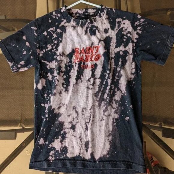 Rare Saint Pablo Tour T Shirt Original Due Date Label‎ Kanye Kardashian Tie-Dye - Picture 1 of 9